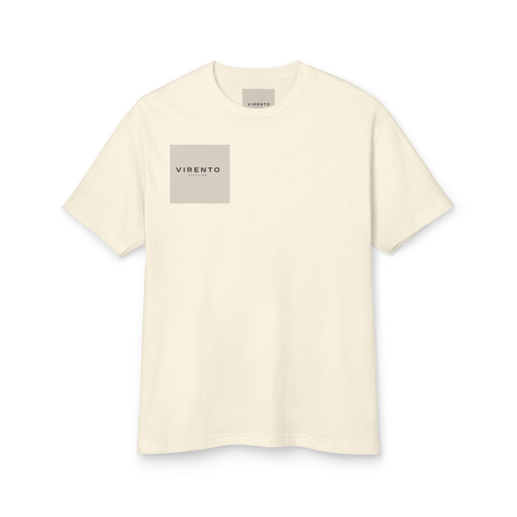 Virento Logo Cotton Tee — Minimalist Box Graphic T-Shirt