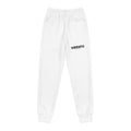 Youth Joggers with 'VIRENTO' Logo — White Kids Track Pants
