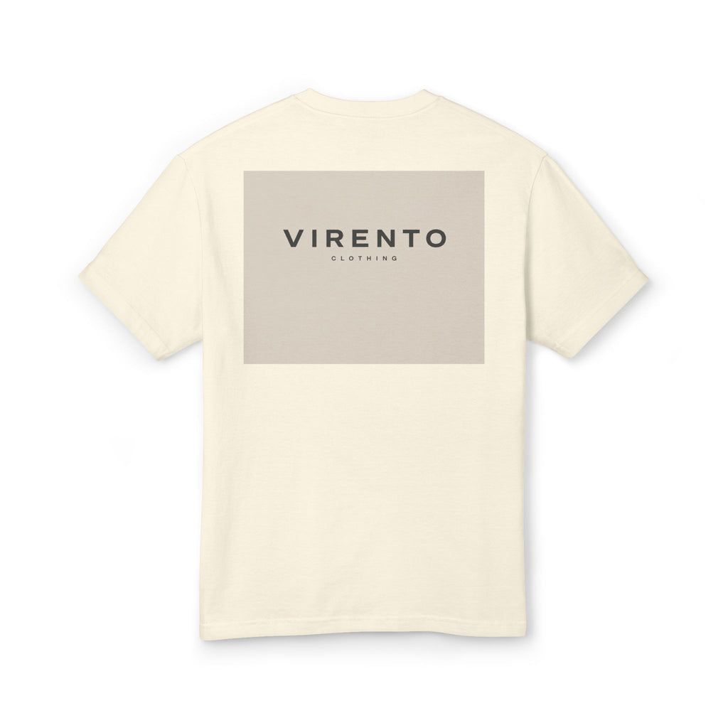 Virento Logo Cotton Tee — Minimalist Box Graphic T-Shirt
