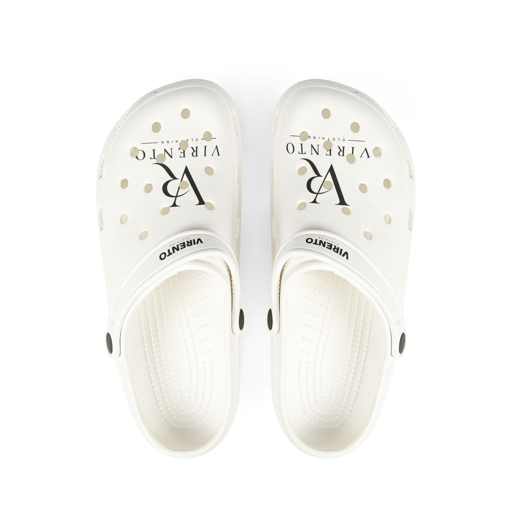 Virento White Clogs