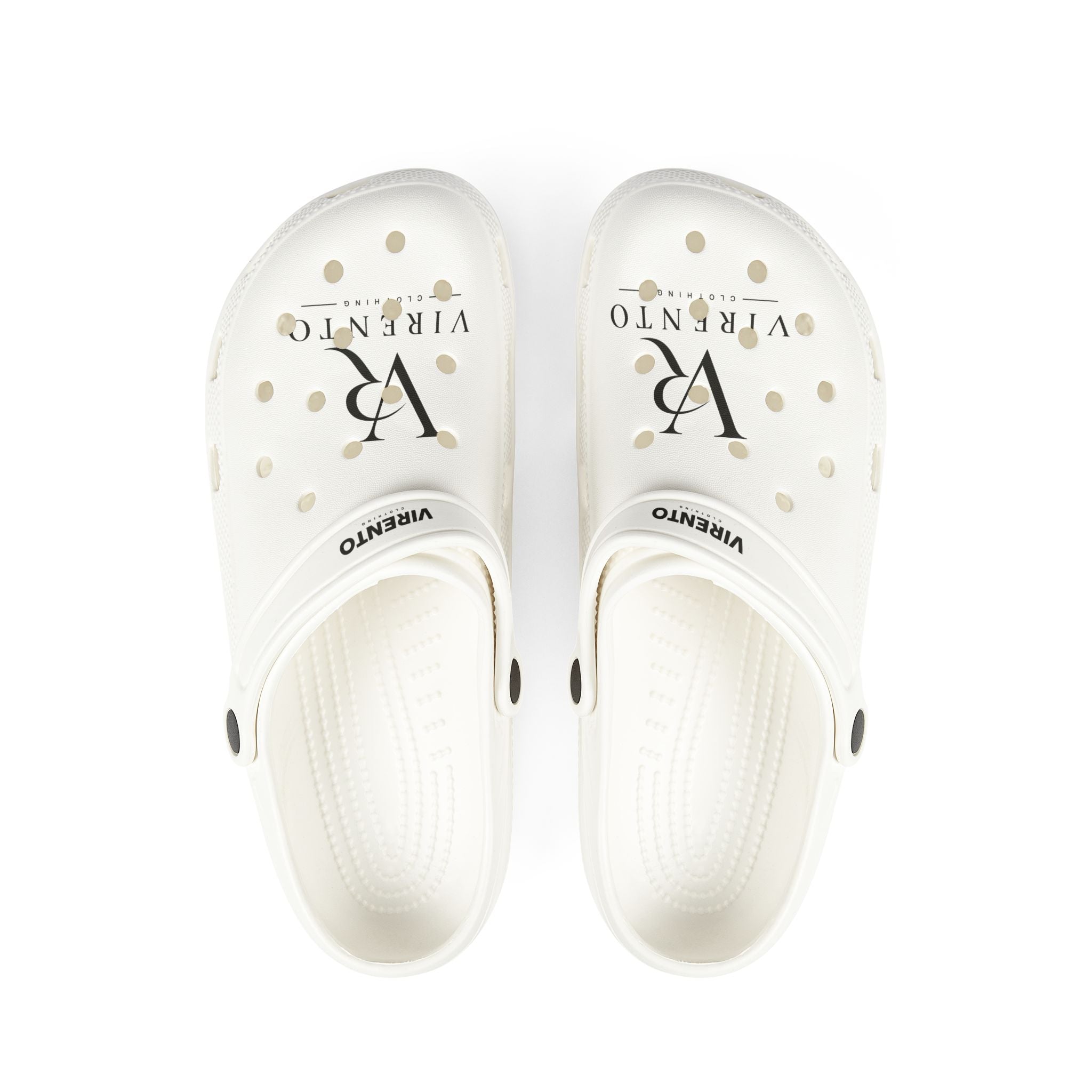 Virento White Clogs