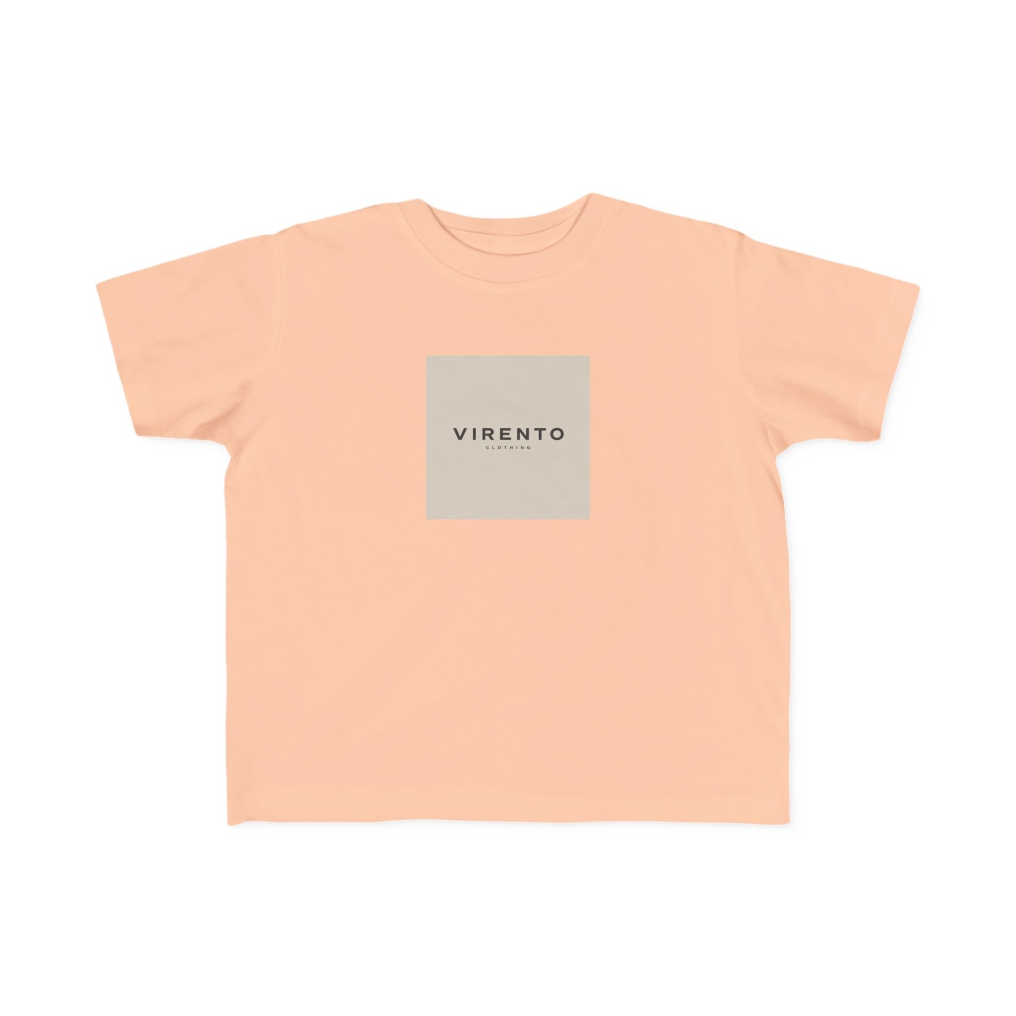 Kids Logo Tee — 'VIRENTO' Minimal Square Graphic Toddler T-Shirt