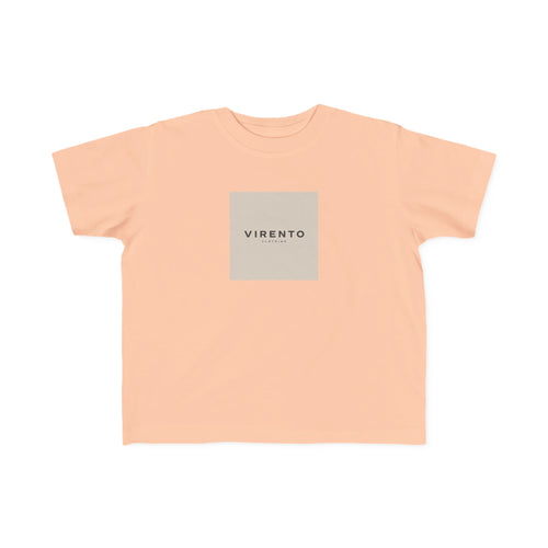 Kids Logo Tee — 'VIRENTO' Minimal Square Graphic Toddler T-Shirt