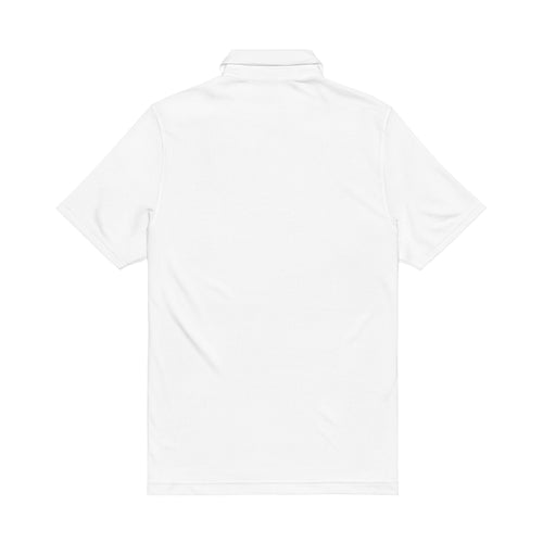 Embroidered White Under Armour Men's Performance Polo — VIGENT? Logo