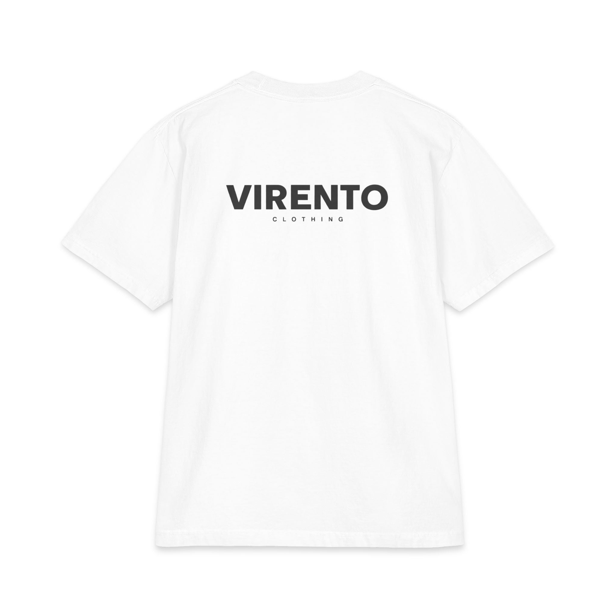 Virento Minimal Logo T-Shirt — Clean Branded Tee (Front & Back Logo)