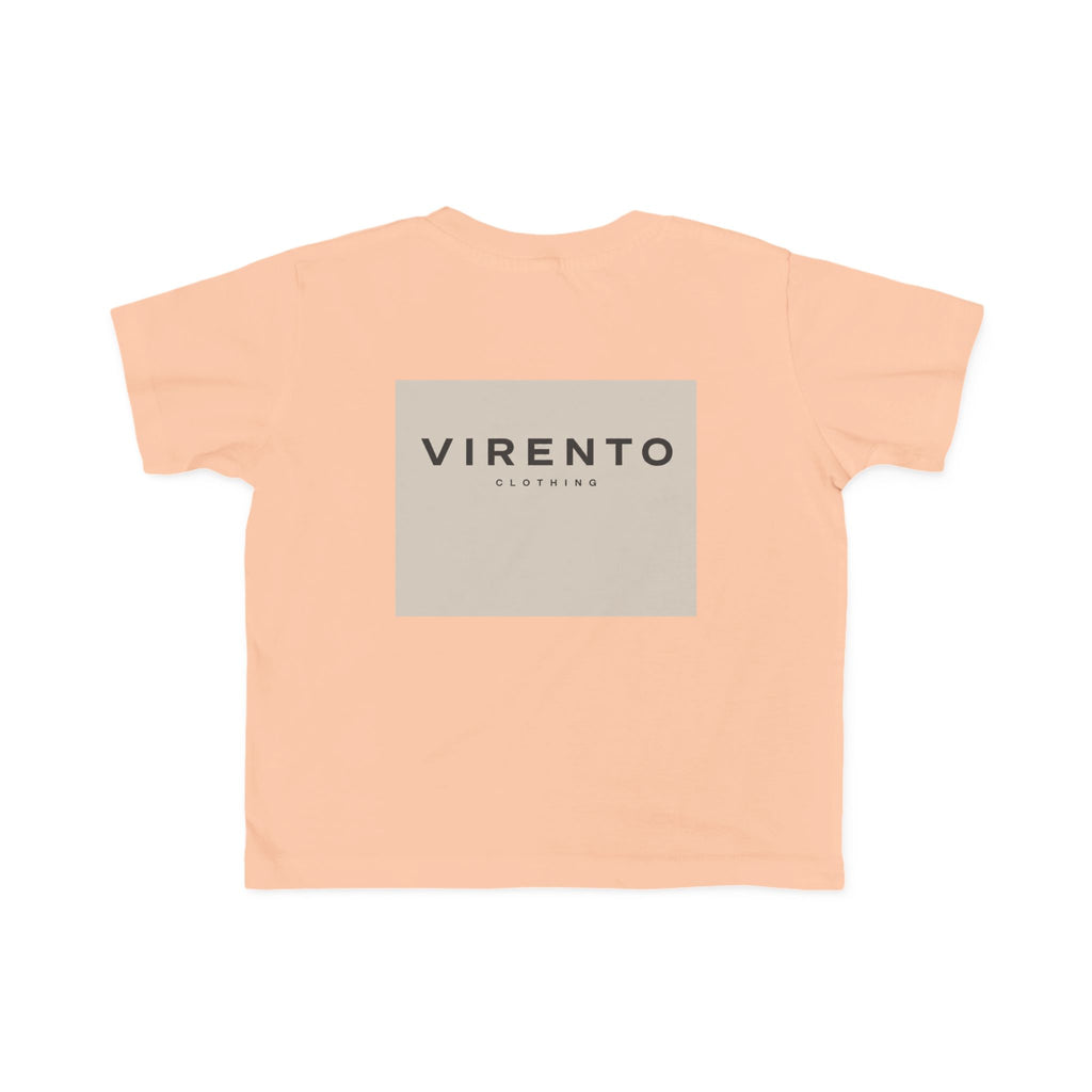 Kids Logo Tee — 'VIRENTO' Minimal Square Graphic Toddler T-Shirt