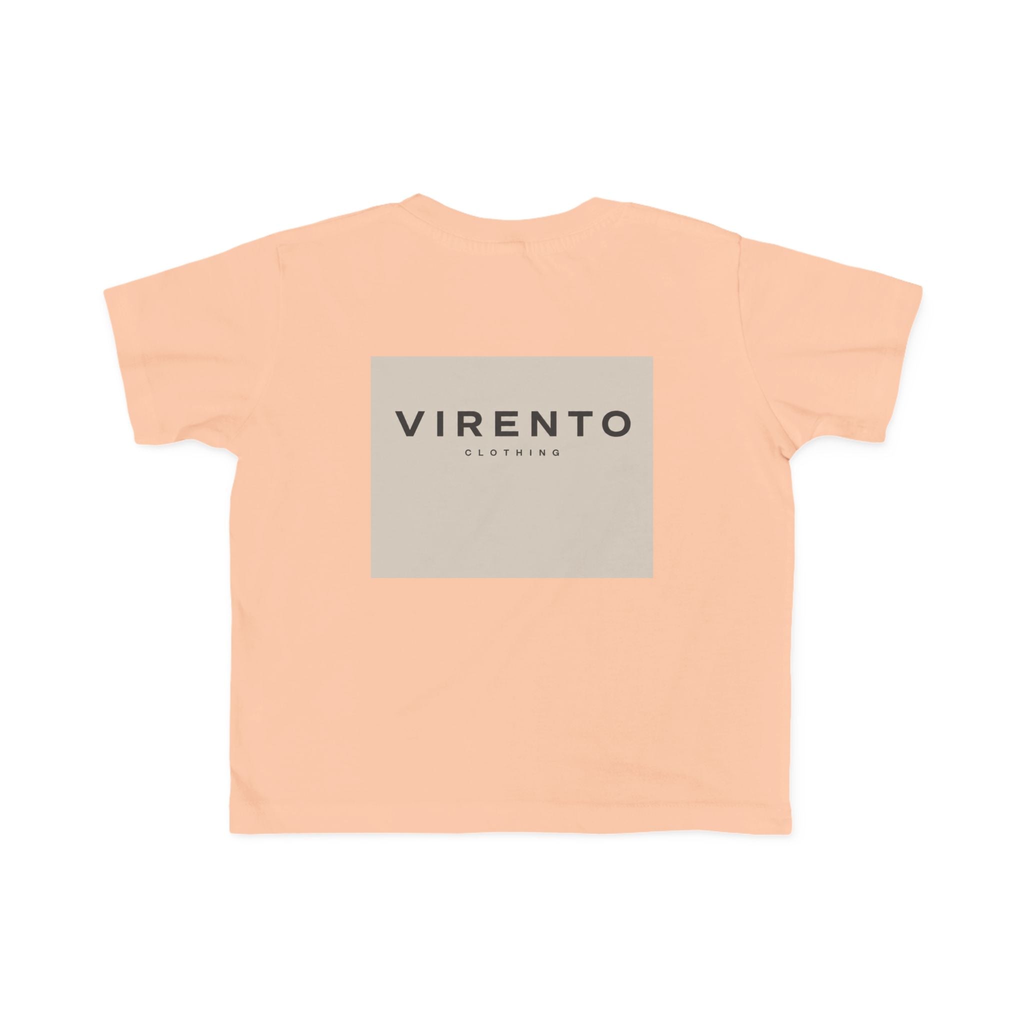Kids Logo Tee — 'VIRENTO' Minimal Square Graphic Toddler T-Shirt