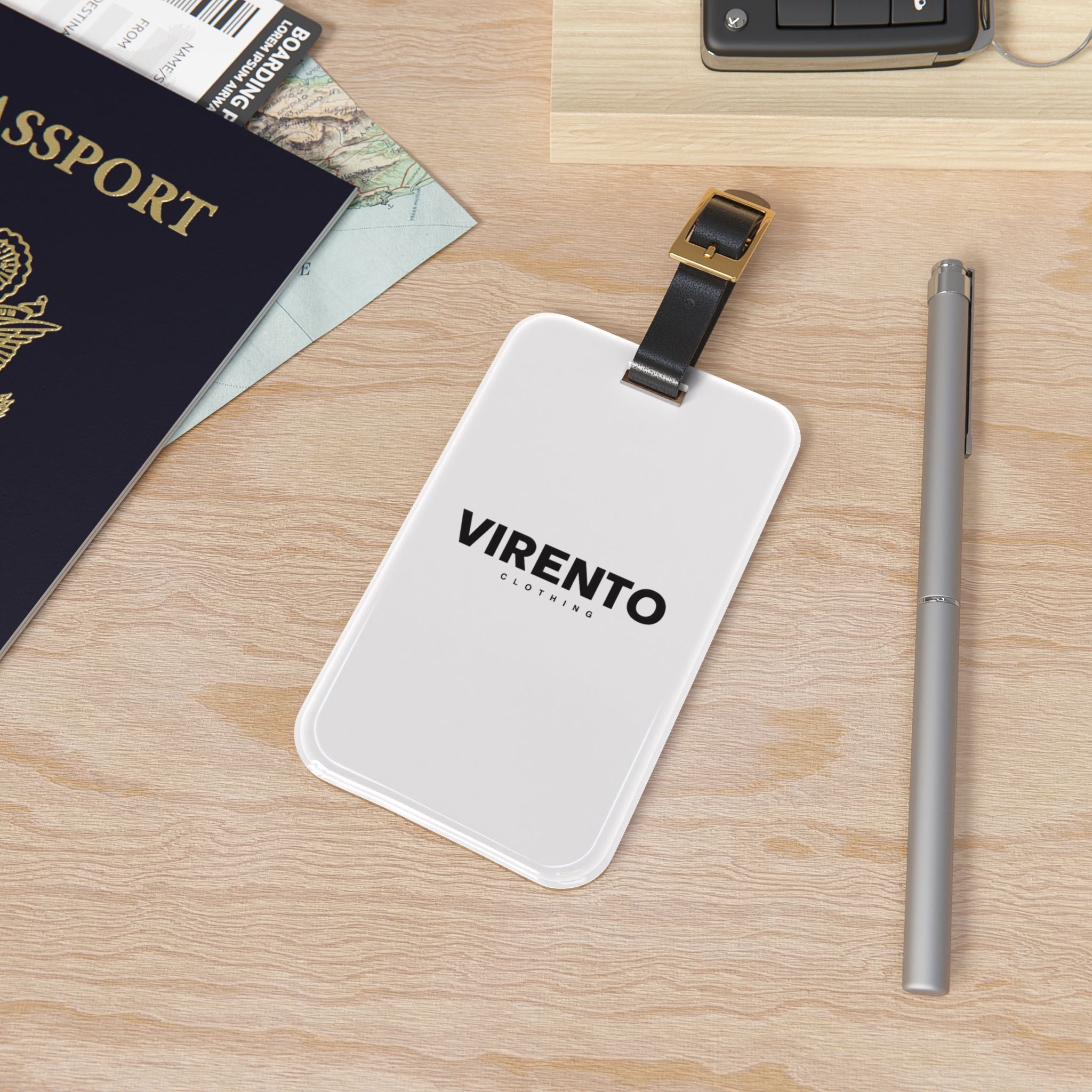Minimalist 'VIRENTO' Luggage Tag - Travel ID Bag Tag