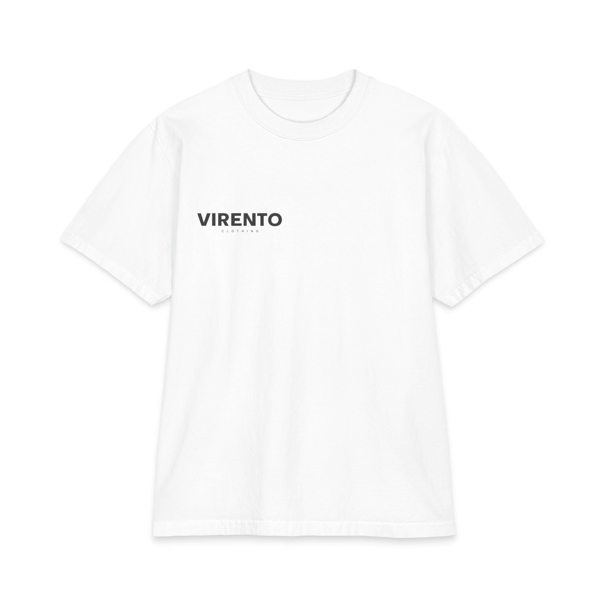 Virento Minimal Logo T-Shirt — Clean Branded Tee (Front & Back Logo)