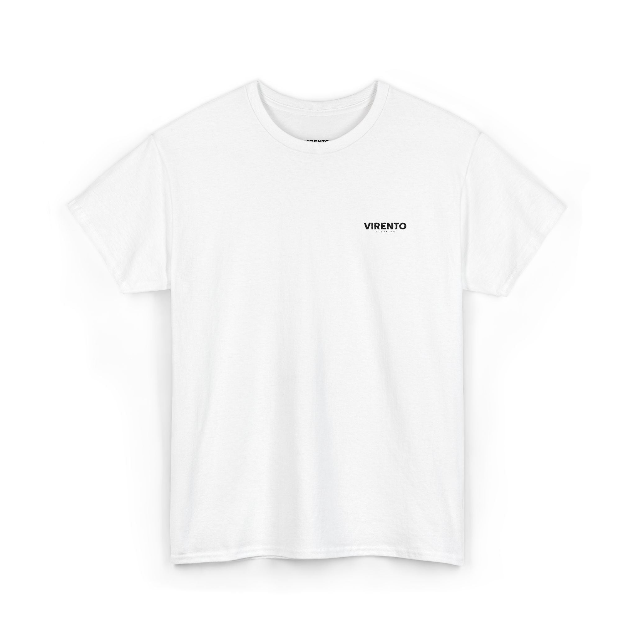 White Classic T‑Shirt — Plain Crewneck Cotton Tee